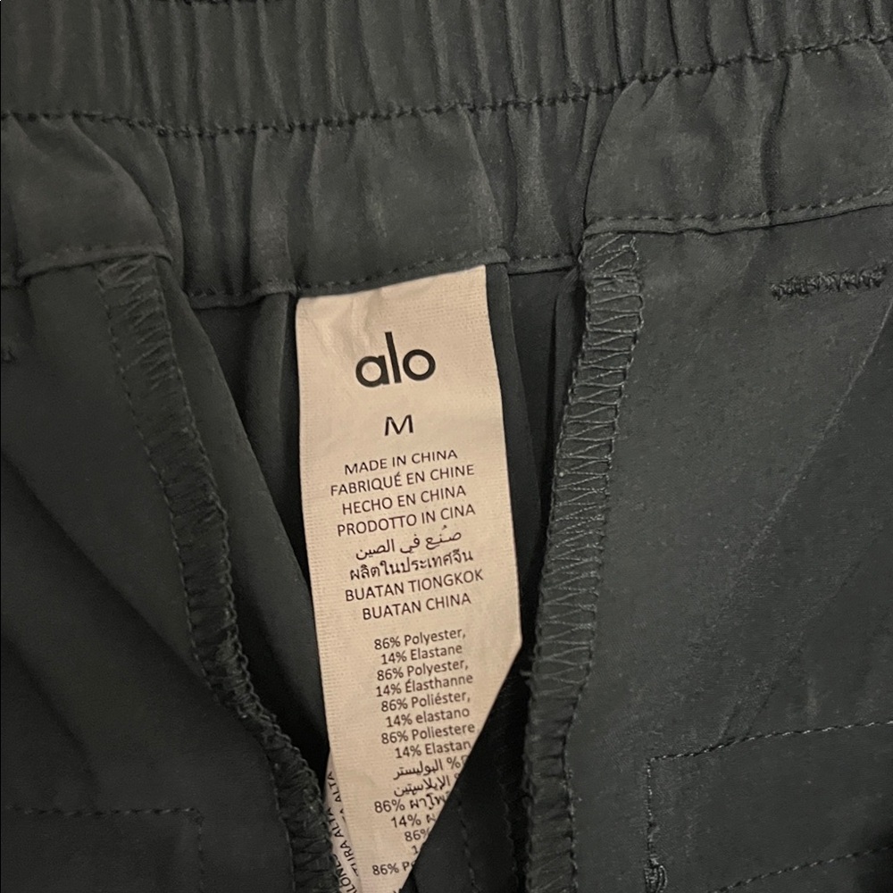 ALO Yoga Women's High Waisted Pursuit Gray Trouser Pants - Picture 2 of 2